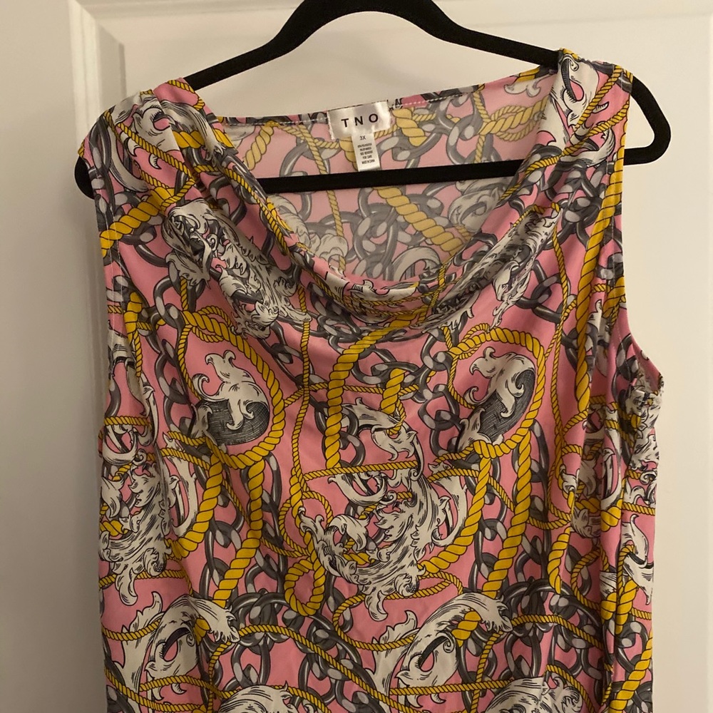 Multi-Colored Trendy Top